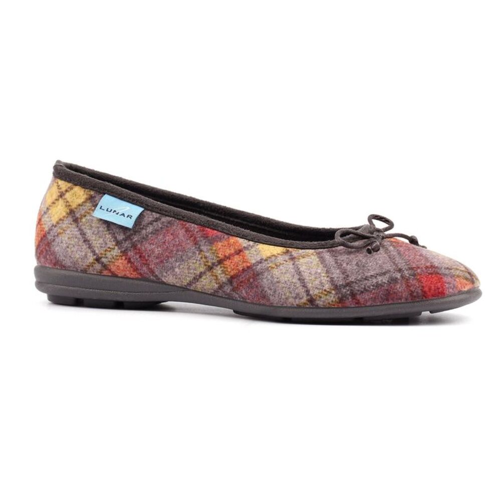 Lunar Womens/Ladies Brie Slippers / Gray